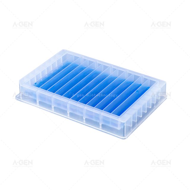 RES-8-12MW 多孔薄型設(shè)計(jì) 100% PP 8ml 實(shí)驗(yàn)室用品儲(chǔ)液罐 12 通道儲(chǔ)液罐