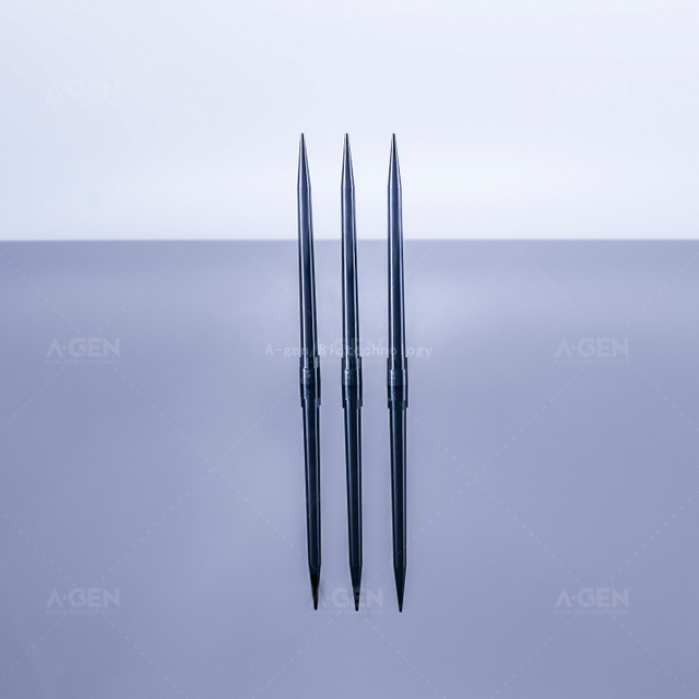 5連盒裝 無菌 H款 移液器吸頭 導電 1000μL 黑色 PP 移液器吸頭，用于移液，無濾芯