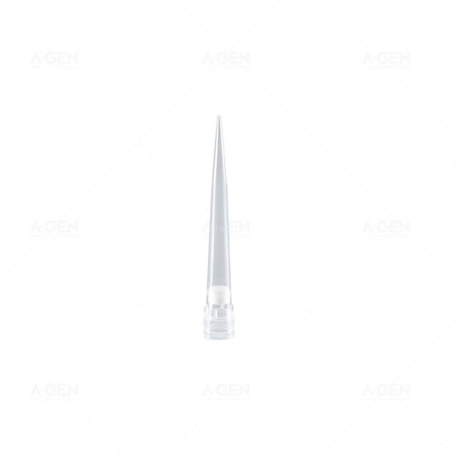 H款 移液器吸頭 300μL 無菌透明 PP 移液器吸頭置于盒中，用于帶濾芯的液體轉移