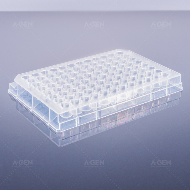 96圓形深孔板V型底，獨(dú)立孔1.1ml P-0.45-RDV-96